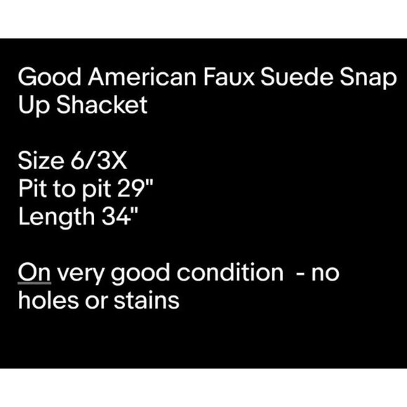 Good American Faux Suede Snap Up Shacket Blush Pink Pockets Sz 6/3X - Picture 8 of 8